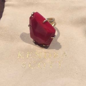 Kendra Scott red cocktail ring